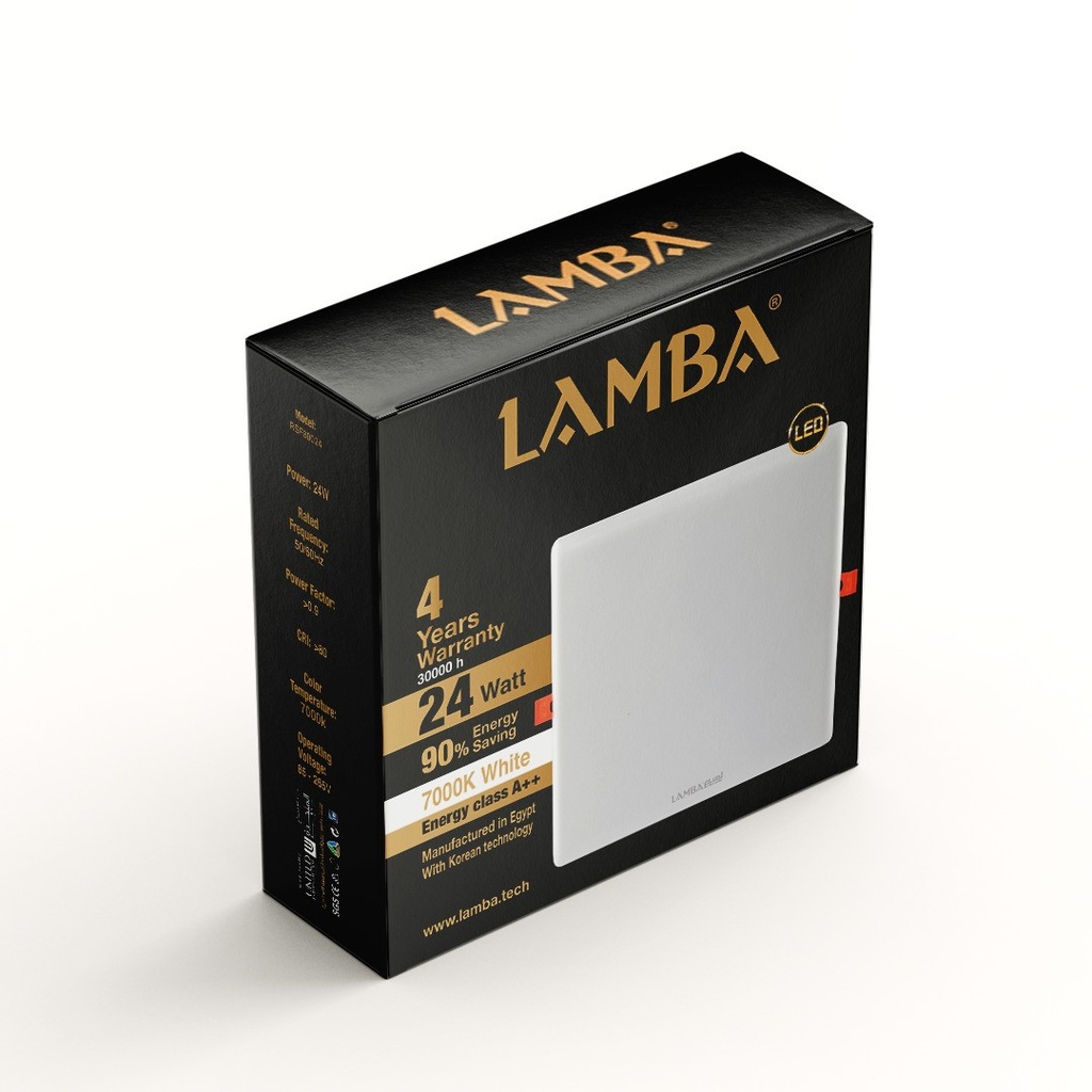 RSA 24W كشاف مربع غاطس 24وات اضاءة ابيض 