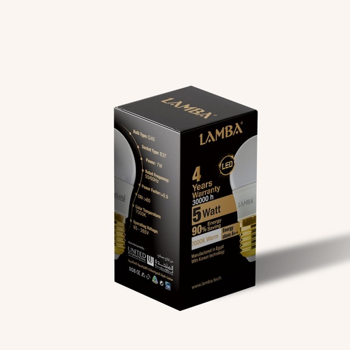 G45 5W E27 لمبة 5 وات اضاءة ورم 